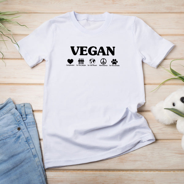 Vegan Compassion Unisex T-Shirt | Nonviolence & Vegan Vibes