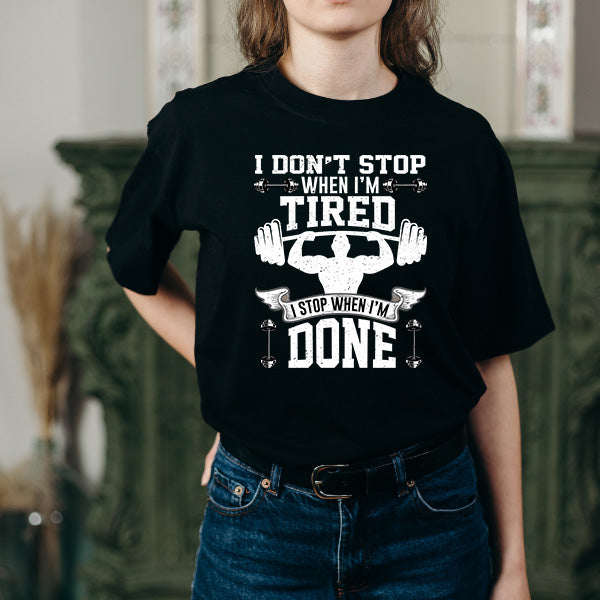 "I Don't Stop" Unisex T-Shirt | Premium Gym & Equestrian Wear