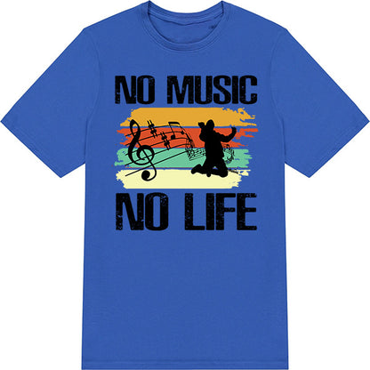 No Music No Life V3 Unisex T-Shirt | Ideal for Music Lovers