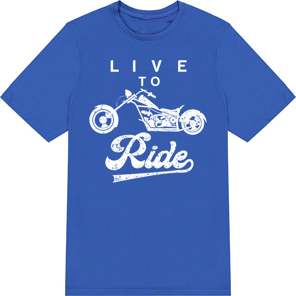 "Live to Ride" Unisex T-Shirt | Ideal for Motorbike Lovers