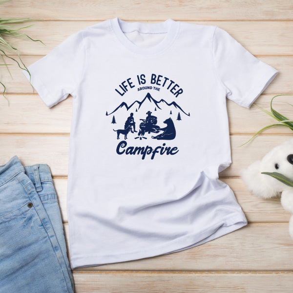 Life Is Better Around The Campfire T-Shirt | Unisex Camping Tee