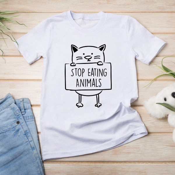 Stop Eating Animals T-Shirt | Vegan Vibes Unisex Tee