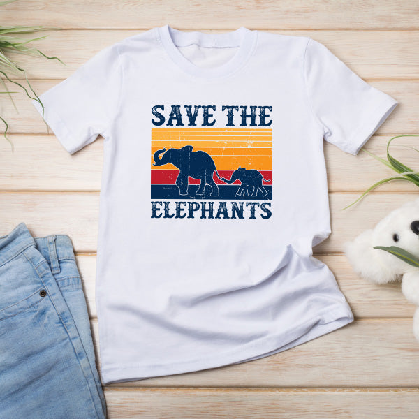 Save The Elephants Unisex T-Shirt | Vegan Vibes | Shop Now