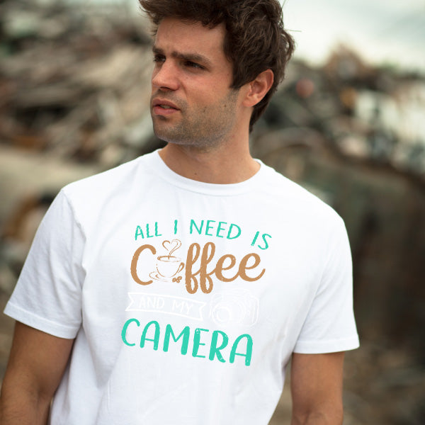 All I Need Is Coffee & My Camera T-Shirt | Equestrian Apparel