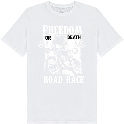 Freedom or Death Road Race T-Shirt | Unisex Motorcycle Tee