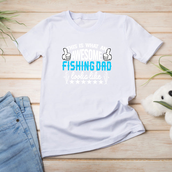 Awesome Fishing Dad Unisex T-Shirt | Perfect Gift for Anglers