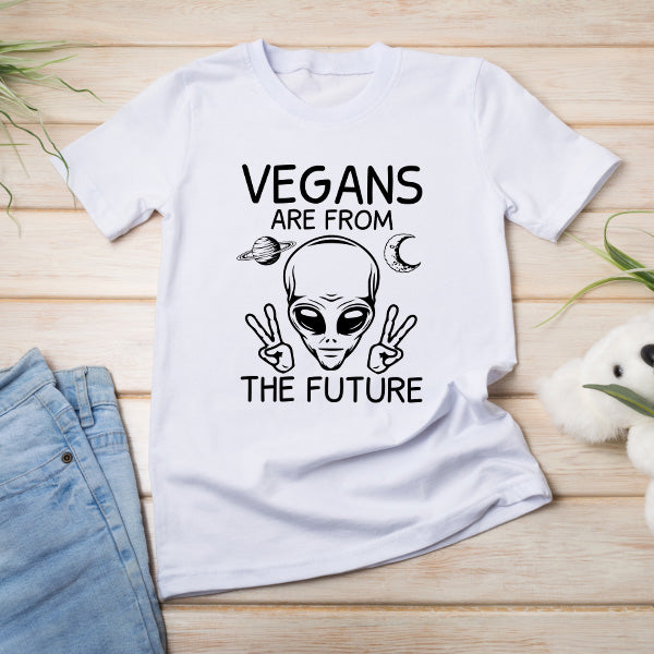 Vegans Are From The Future T-Shirt | Unisex Vegan Vibes