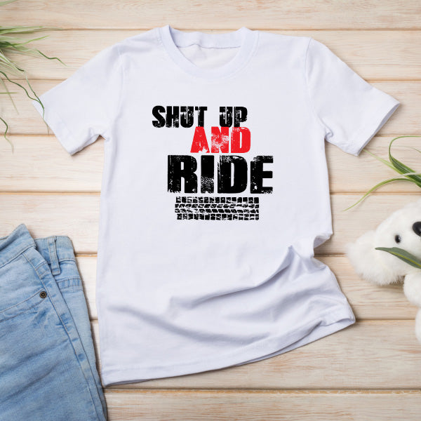 "Shut Up And Ride" Unisex T-Shirt | Ideal for Bike Lovers