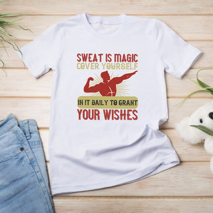 "Sweat Is Magic" Unisex T-Shirt – Motivational Fitness Wear