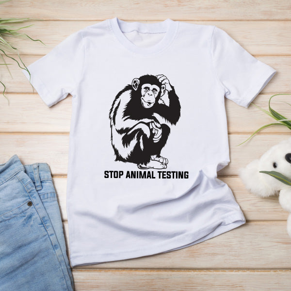 Stop Animal Testing T-Shirt | Vegan Vibes Collection