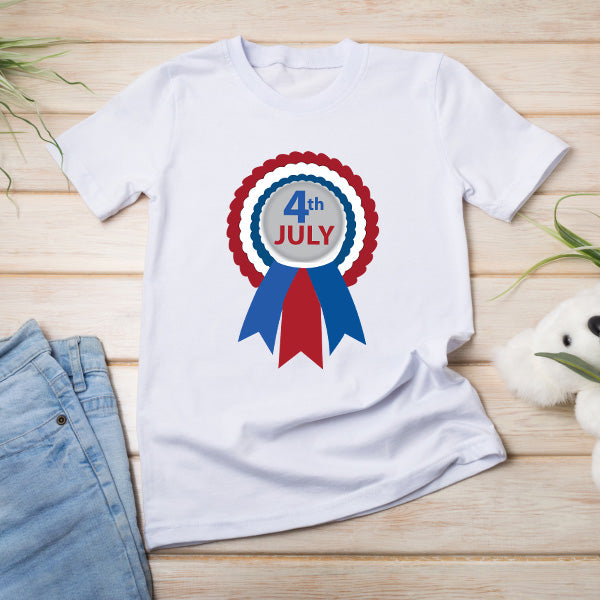 Patriotic Unisex T-Shirt for Fourth of July Equestrian Fun