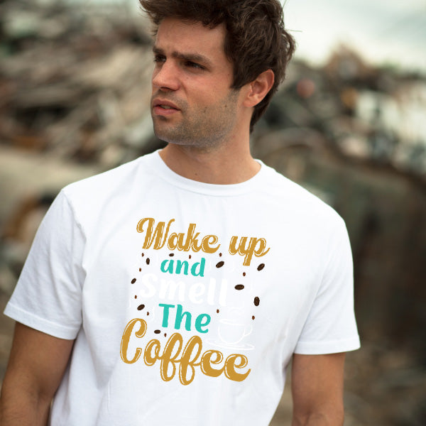 "Wake Up and Smell the Coffee" Unisex T-Shirt for Coffee Lovers