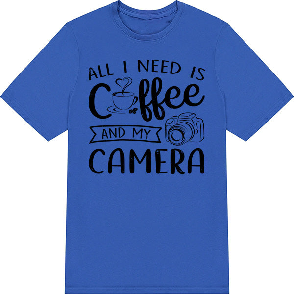 All I Need Is Coffee & My Camera T-Shirt | Equestrian Apparel