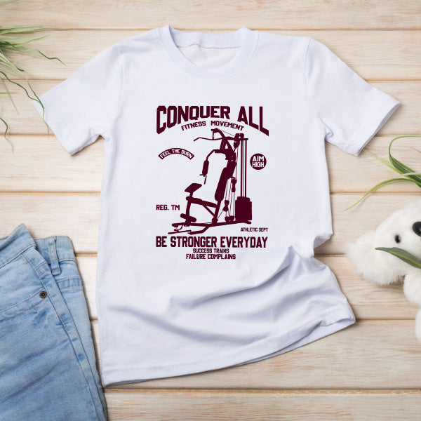 Conquer All Fitness Unisex T-Shirt | Essential Gym Apparel