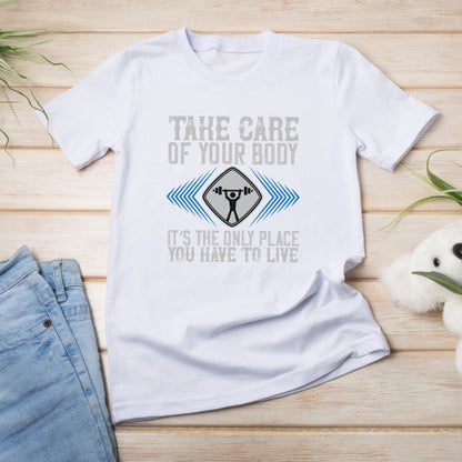 Unisex Fitness T-Shirt - Take Care Of Your Body | Equestrian