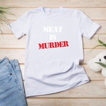 "Meat Is Murder" Vegan T-Shirt | Unisex Equestrian Apparel