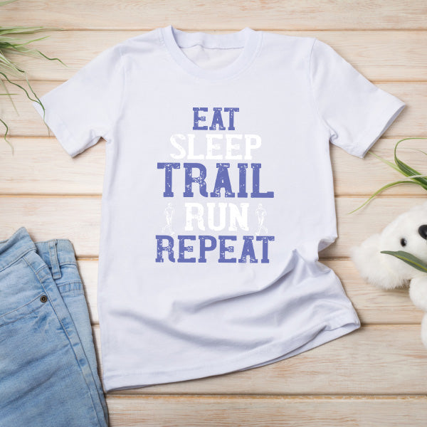 Eat Sleep Trail Run Repeat T-Shirt | Unisex Runner's Tee