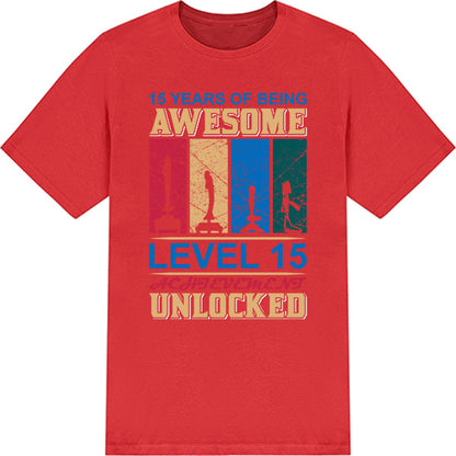 15 Years of Being Awesome T-Shirt | Premium Gaming Gear