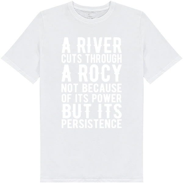 Unisex T-Shirt: Persistence Quote | Perfect for Bikers