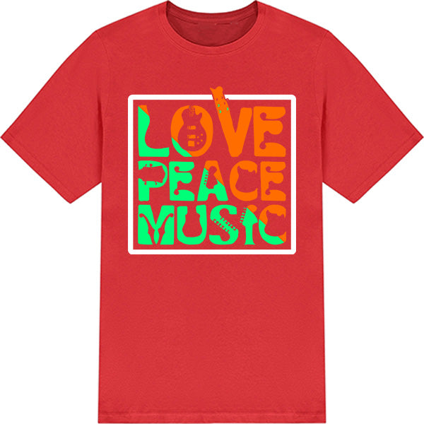 Love Peace Music Unisex T-Shirt | Ideal for Music Lovers