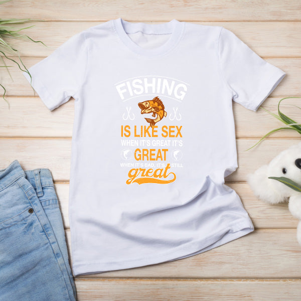 Fishing Is Like Sex T-Shirt | Perfect for Fishing Enthusiasts