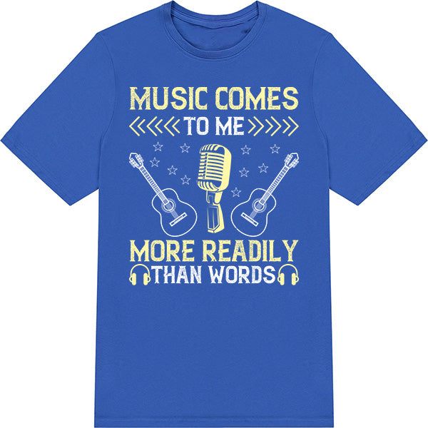 "Music Comes To Me" Unisex T-Shirt | Ideal for Music Lovers