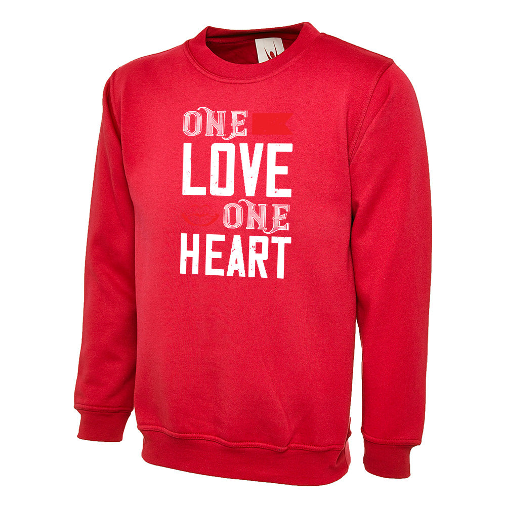 One Love One Heart  Unisex Sweatshirt | Valentine's Day Special