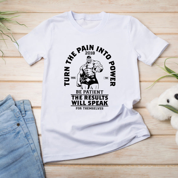 Turn Pain Into Power Unisex T-Shirt | Essential Gym Apparel