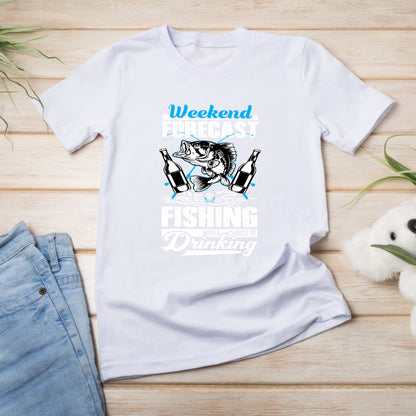 Weekend Forecast Fishing & Drinking T-Shirt | Unisex & Fun