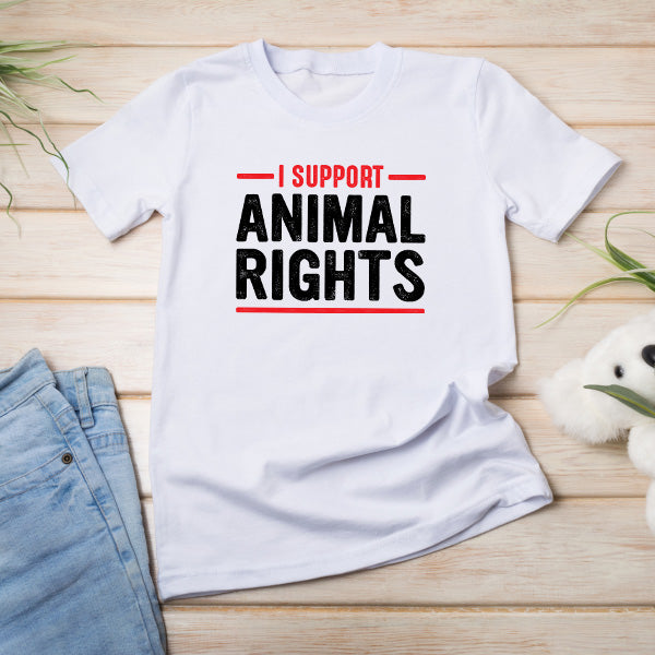 I Support Animal Rights T-Shirt | Vegan Vibes Collection