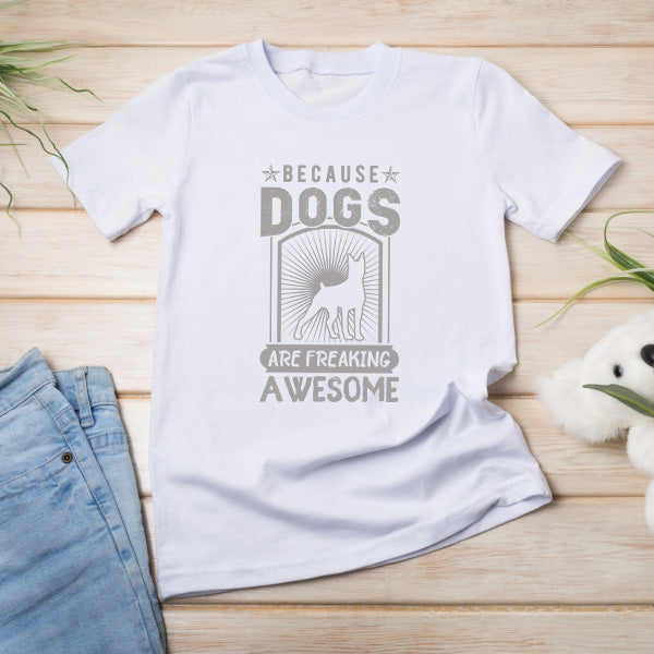 "Because Dogs Are Amazing" Unisex T-Shirt | Dog Lovers' Favorite