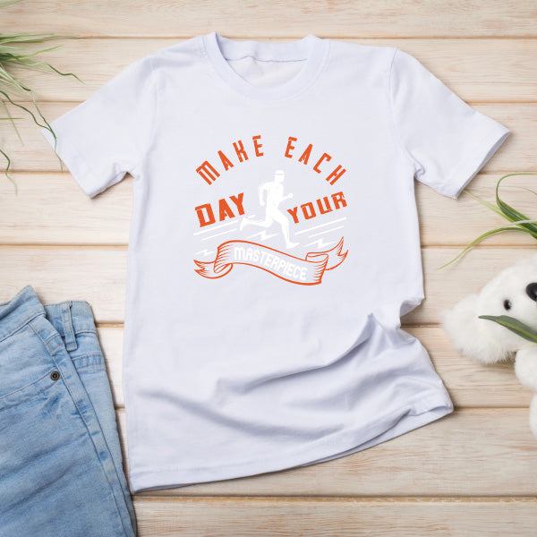 "Make Each Day Your Masterpiece" Unisex T-Shirt - Runner's Edition