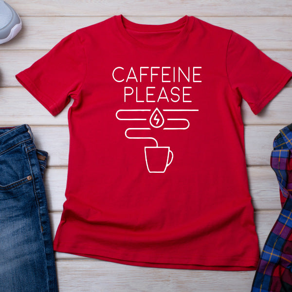 Caffeine Please Unisex T-Shirt | Ideal for Coffee Lovers