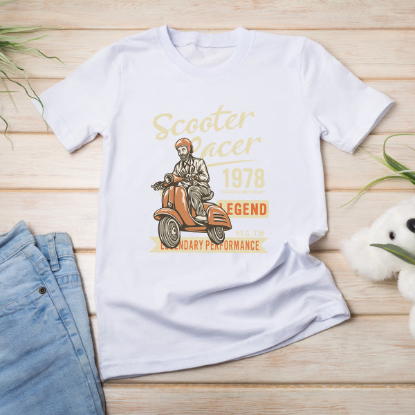 Unisex Scooter Racer T-Shirt | Ideal for Motorbike Fans