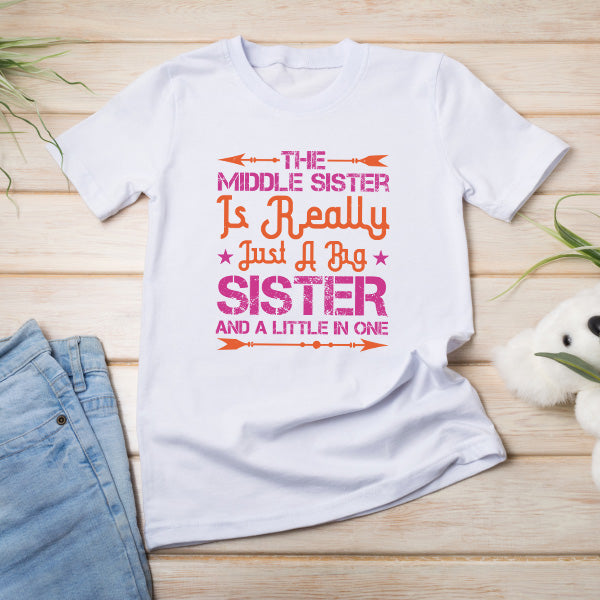 Middle Sister Unisex T-Shirt - Perfect Blend for Siblings