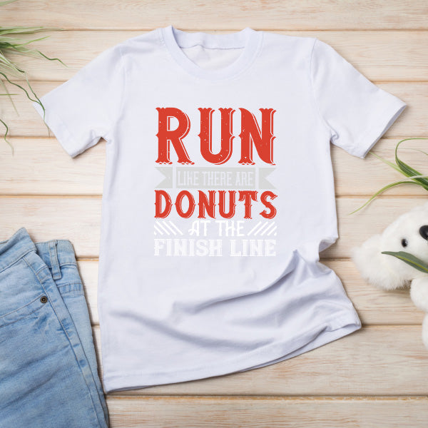 Run Like There Are Donuts T-Shirt | Unisex Runner's Tee