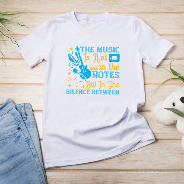 "Music Is In The Silence" Unisex T-Shirt | Ideal for Music Lovers