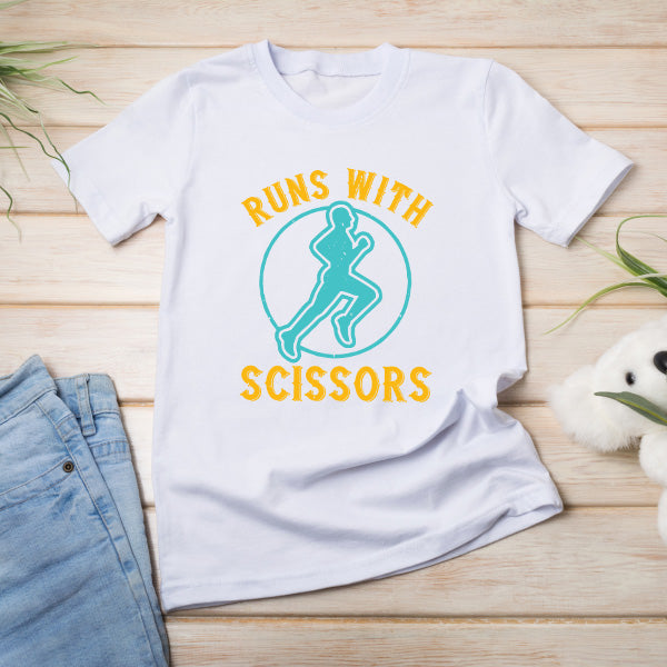 Run With Scissors Unisex T-Shirt | Runner's Edition