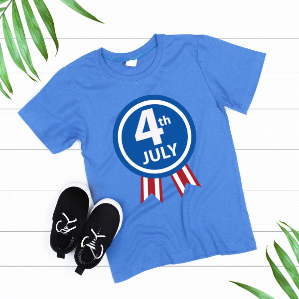 Patriotic Unisex T-Shirt for Fourth of July Equestrian Fun