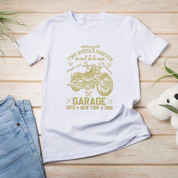 Motorcycle Two Wheels Forever T-Shirt | Unisex | Go Fast