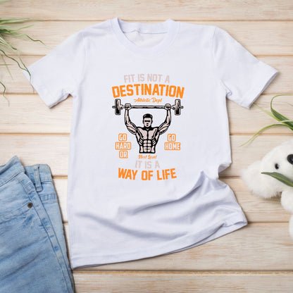 "Fit Is Not A Destination" Unisex T-Shirt | Gym & Equestrian