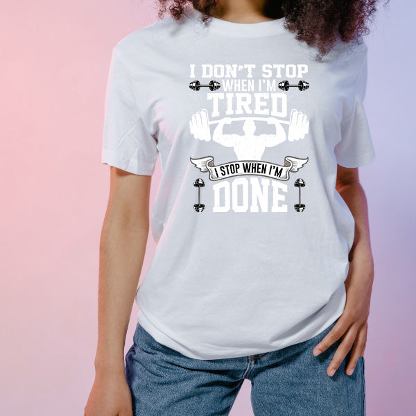 "I Don't Stop" Unisex T-Shirt | Premium Gym & Equestrian Wear