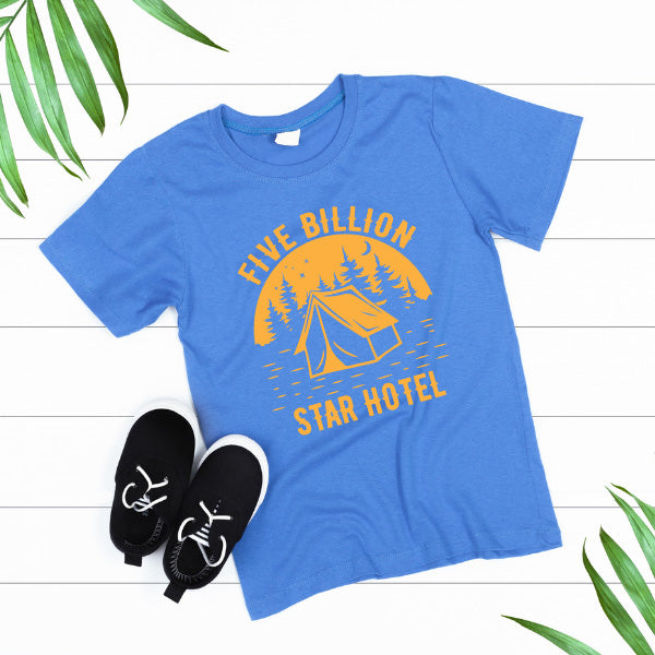 Five Billion Star Hotel T-Shirt | Ideal for Camping Adventures