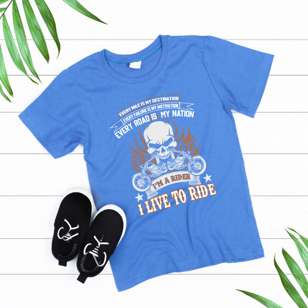 Unisex Motorbike Riders T-Shirt - Ride with Passion & Purpose