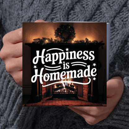 Shop the "Happiness is Homemade" Christmas Mug - Perfect for Festive Cheer and Holiday Gifting