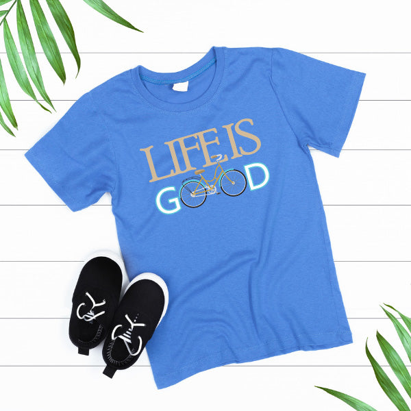 Life Is Good Unisex T-Shirt | Bicycle Adventures | Shop Now