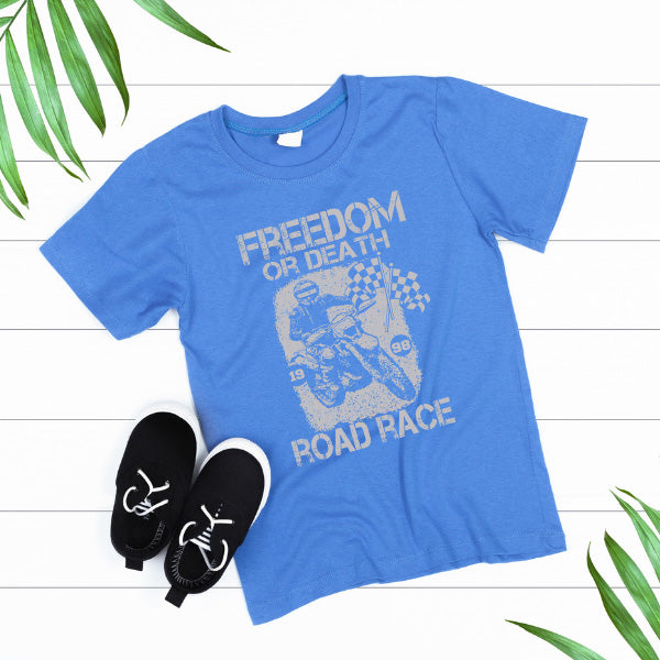 Freedom or Death Road Race T-Shirt | Unisex Biker Apparel