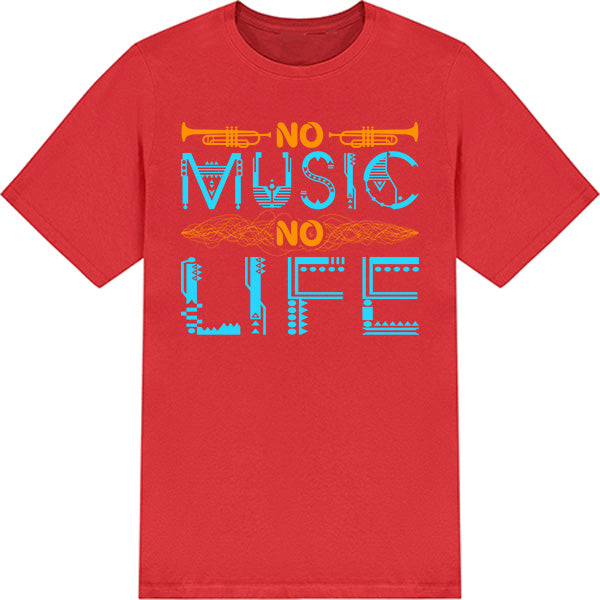 No Music No Life V4 Unisex T-Shirt | Music Lover's Essential