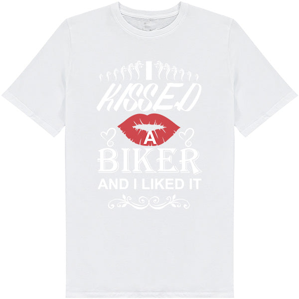 I Kissed A Biker T-Shirt - Perfect for Motorcycle Lovers