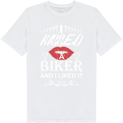 I Kissed A Biker T-Shirt - Perfect for Motorcycle Lovers